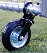 Gate Wheel Gate Caster Kit with 1-5/8" Thru 2" Gate Frames, 6" Heavy Duty BXRS