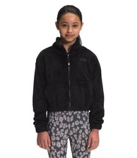 THE NORTH FACE Girls' Osolita Fleece Full-Zip Jacket, TNF Black 2, Small