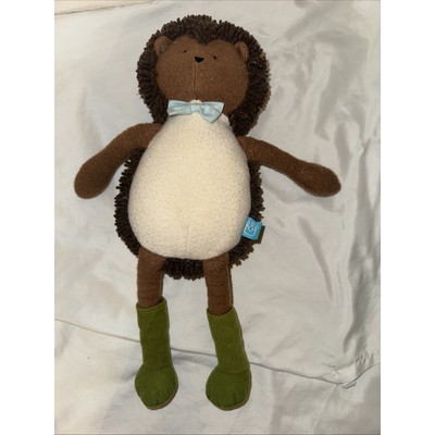 Manhattan Toy Forest Friends Huck Hedgehog 15'' Stuffed Plush Animal Brown Olive