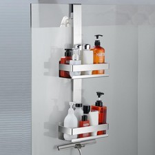 Duschablage zum Hängen Duschregal ohne Bohren Badregal Dusche Duschkorb 2 korb.