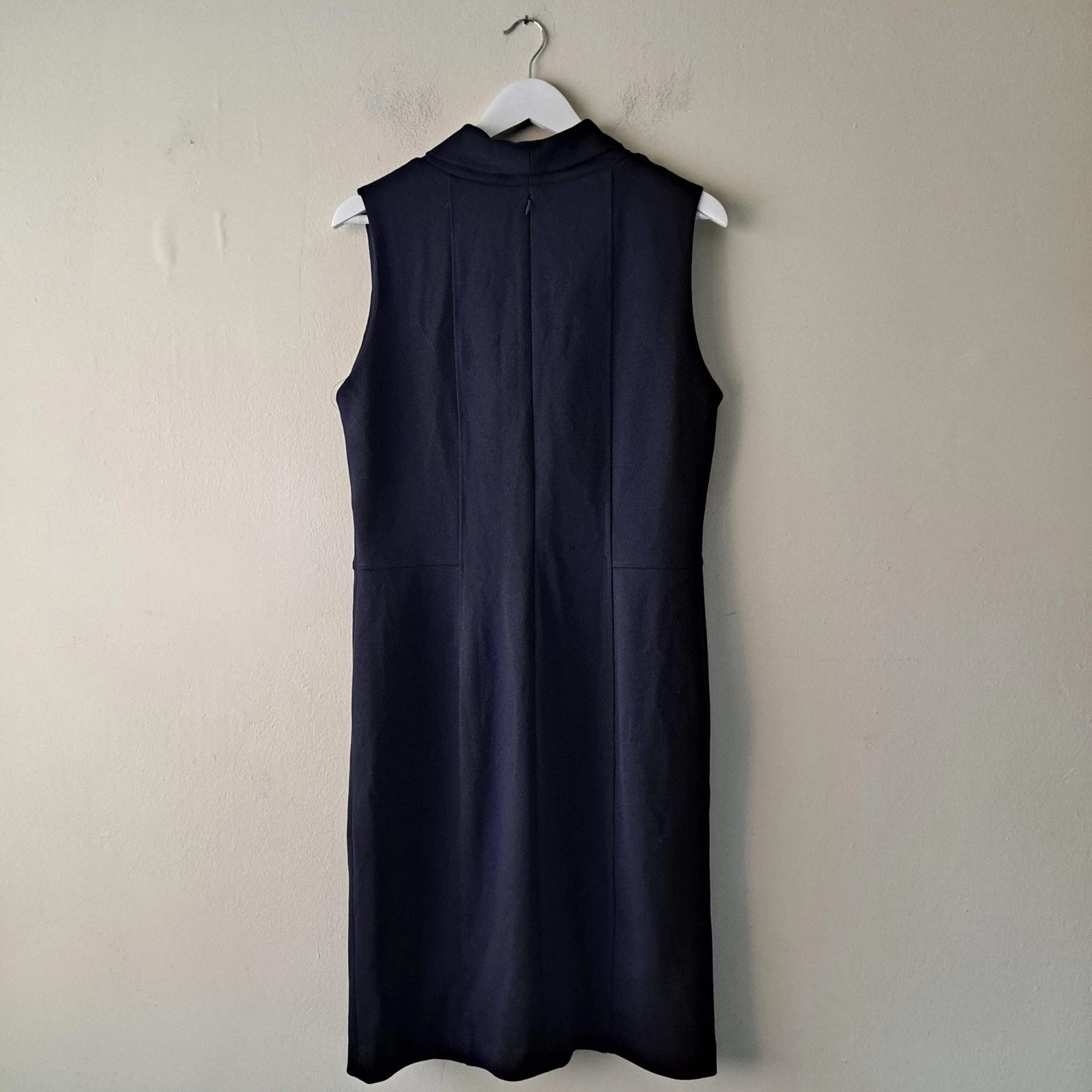 VETEMENTS Abito donna Adrienne Vittadini nero in maglia taglia 12 collo cappuccio senza maniche