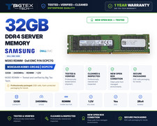 Samsung 32GB DDR4-2400 ECC RDIMM Dell 0CPC7G M393A4K40BB1-CRC4Q Server RAM