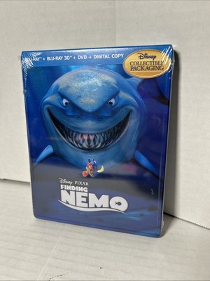 Finding Nemo Blu-ray BR 3D DVD Digital Copy Disney Pixar Collectible Packaging 