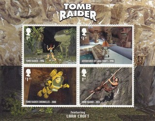 4335 / GB UK BLOCK MNH TOMB RAIDER FILM