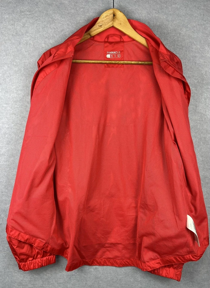 Womens Cycling Jacket Red Front & Back Pockets Zip Closure size UK 20 US 16 4XL - image 2 of 4