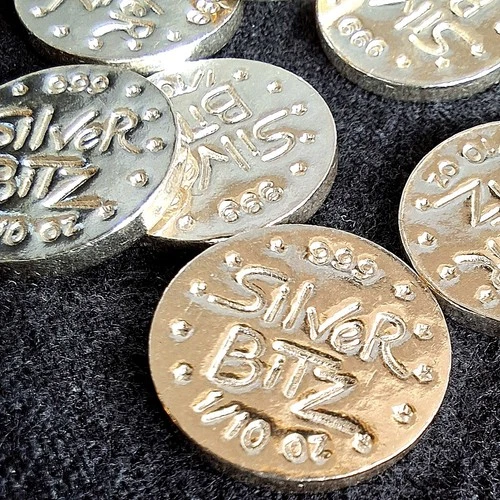 Silver Bitz 1/10 Troy Oz 999 Fine Silver PICK HOW MANY - FRACTIONAL SILVER