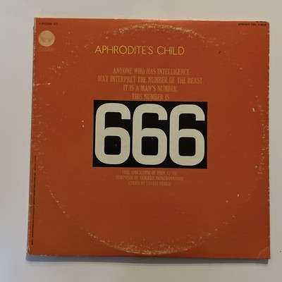 Aphrodite's Child - 666 - 1973 Canadian Vertigo VEL 2-500 2xLP - VG Cond. Tested