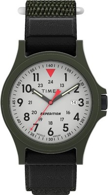Timex TW4B29300 Men's Expedition Acadia 40mm Green Fabric Strap Watch