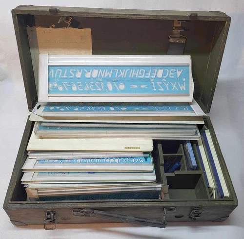 Staedtler Mars Lettering Guide  - various sizes, slanted writing, geodesic writi