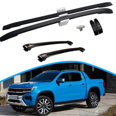 4Pcs for VW AMAROK 2023-2026 Side Roof Rail Rack Cross Bar Accessories
