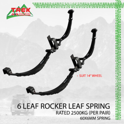 Leaf Rocker Trailer 6 Leaf Rocker Leaf Spring Tandem 2500Kg Trailer Spring Set Caravan ...