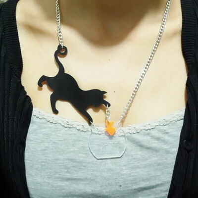 goldfish bowl necklace