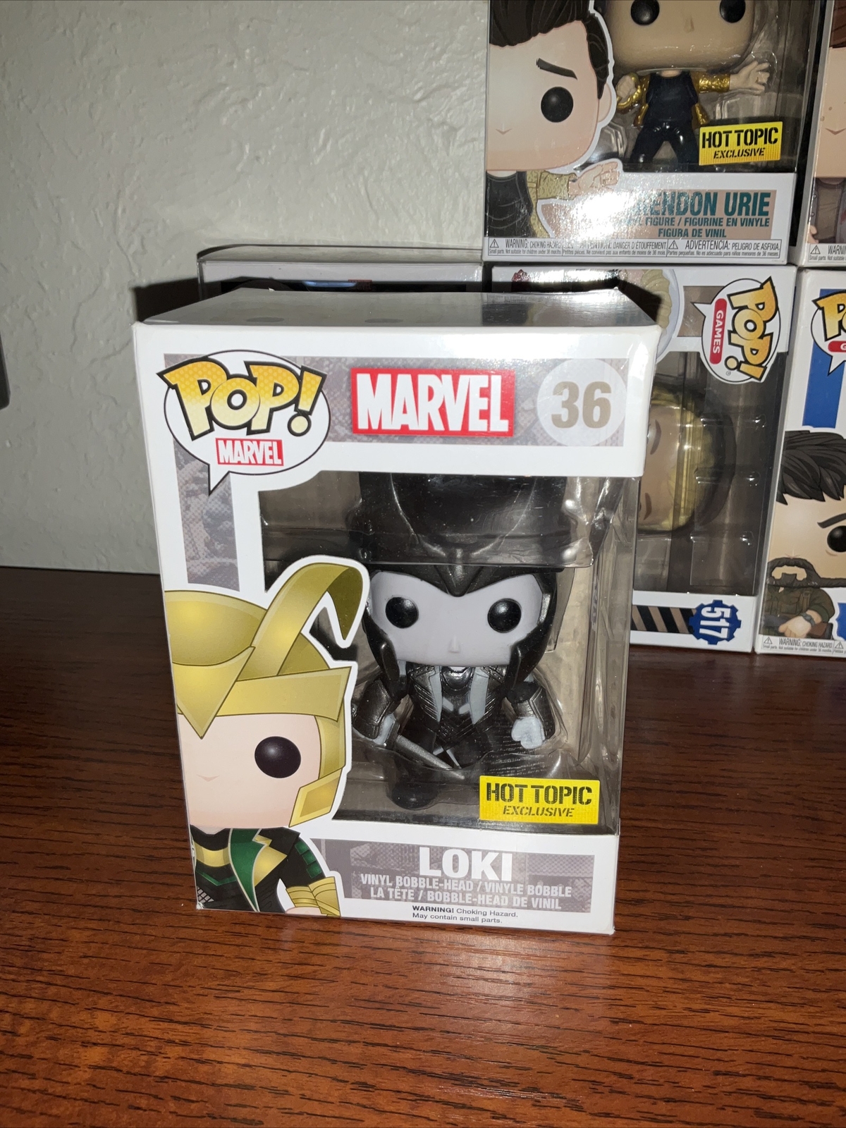 Funko Pop #36 Loki Black & White Hot Topic Exclusive Marvel 