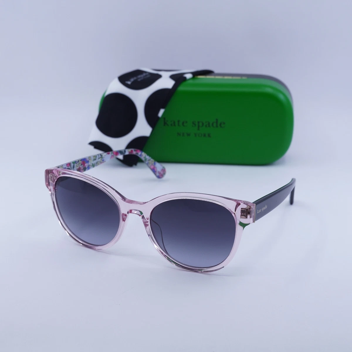 kate spade new york Black Frame Round Sunglasses for Women  display picture 3