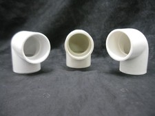 Charlotte/IPEX/Genova 1 1/4" SxS SCH 40 PVC 90 Degree Elbow Pipe Fit Lot of 3