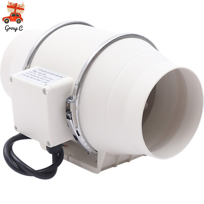 120mm Rohrventilator Rohrlüfter Lüftung Ventilator Duct Fan Lüfter 220m³/h 40W