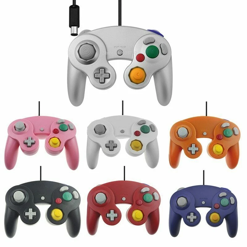 Wired Shock Gamepad Controller For Nintendo Gamecube NGC-19 colors - Image 2 of 3