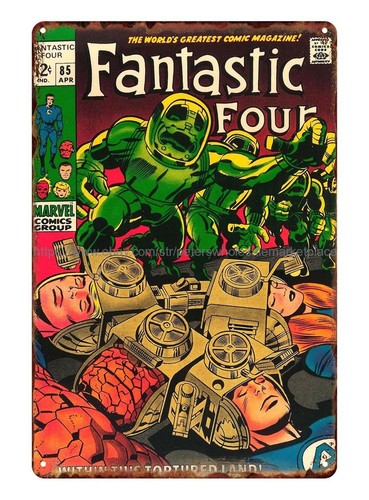 Buy 1960年代的漫画奇妙四金属锡标志家居装饰便宜online At Lowest Price In Macao