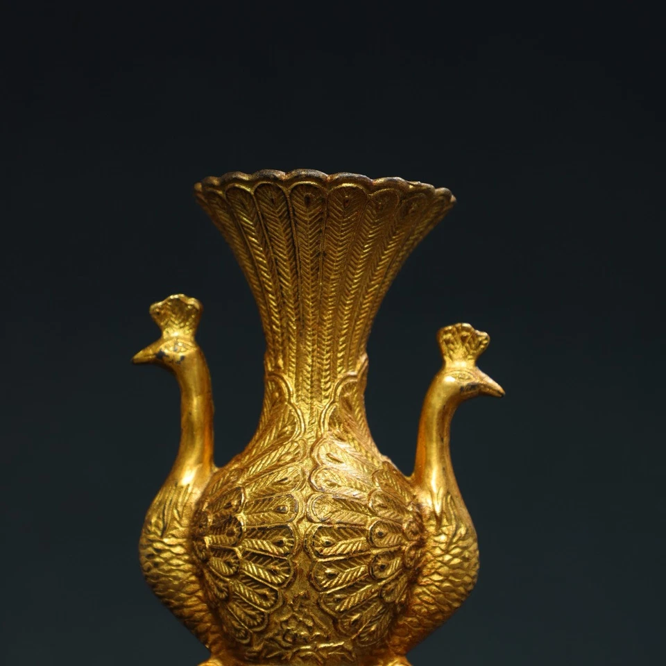 Old Collection Treasure Copper Gilded Gold [Phoenix] Bottle - Image 3 of 4