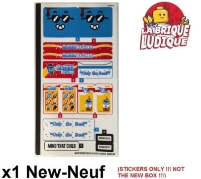 Lego 1x Sticker Autocollant City Ice-cream Truck camion glace
