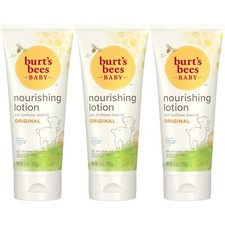 Burt's Bees Baby Lotion Pack of 3 6oz Natural Moisturizer for Delicate Skin