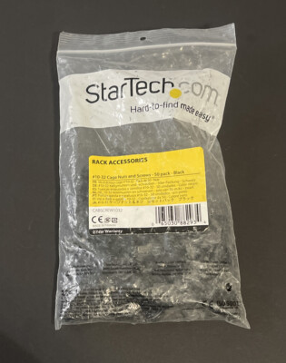 StarTech 10-32 Server Rack Screws and Cage Nuts 50 pk