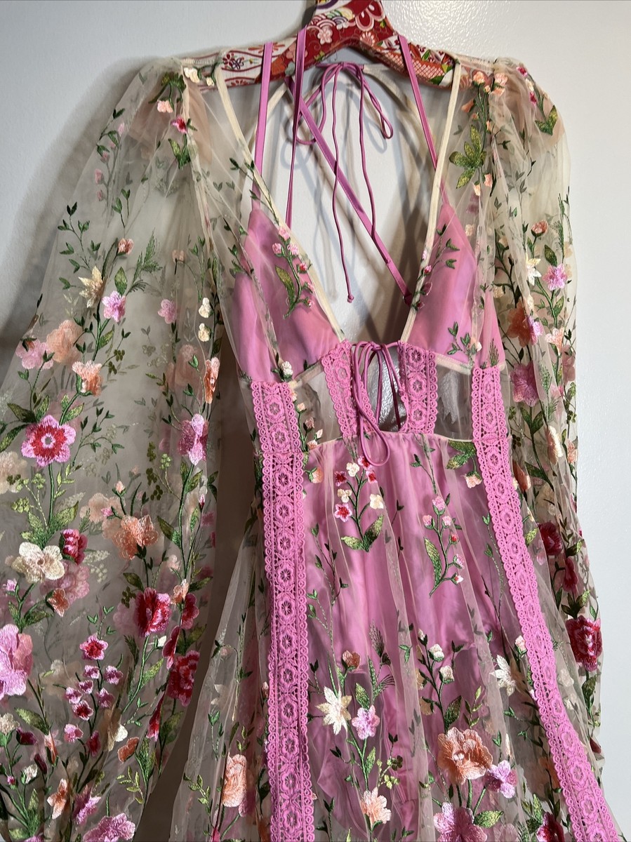 mint green maxi dress with sleeves Positano dress in mint floral