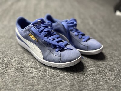 Puma Sneakers Suede Classic Womens Size Blue Low Top Lace Up Sneakers 