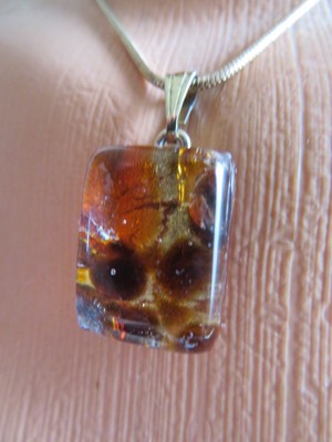collier bijou or en veritable verre de murano de venise