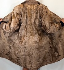 Real Fur Indian Curly Lamb Sheepskin Shearling Teddy Vintage Coat Fr250