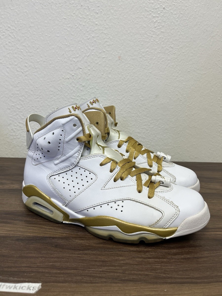 Size 8 - Jordan 6 Retro GMP 2012- White Gold- Air Jordan 