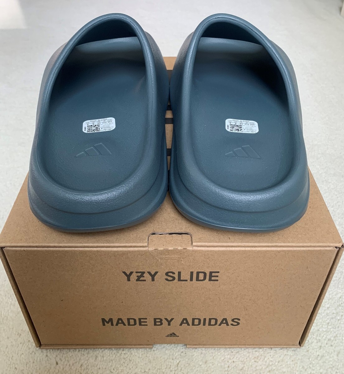 靴 adidas YZY SLIDE slate marine 10 Yeezy Slides 'Slate Marine' - Adidas - ID2349 - slate marine