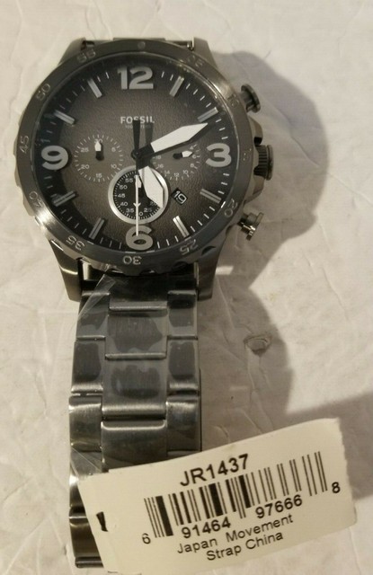 Fossil Nate Chronograph JR1437 Wrist Watch for Men for sale online | eBay