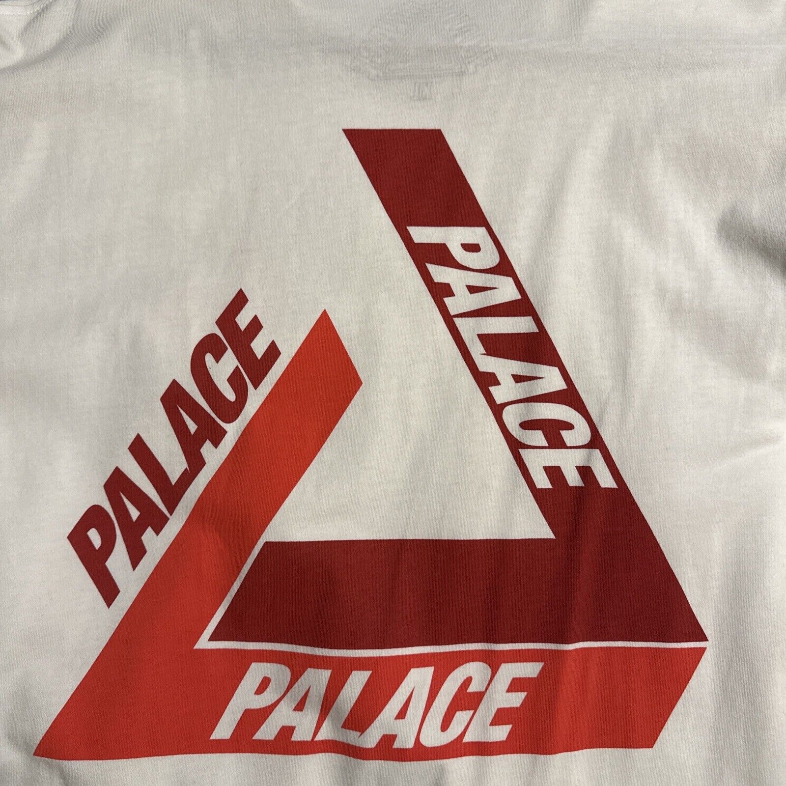 Palace Tri-Shadow T-Shirt White/Red Size Xl Authe… - image 6
