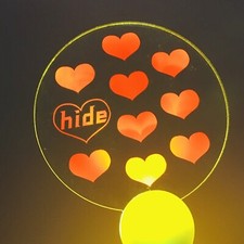 hide YELLOW HEART Acrylic Plate Light Stick X JAPAN YOSHIKI LEMONed Shop