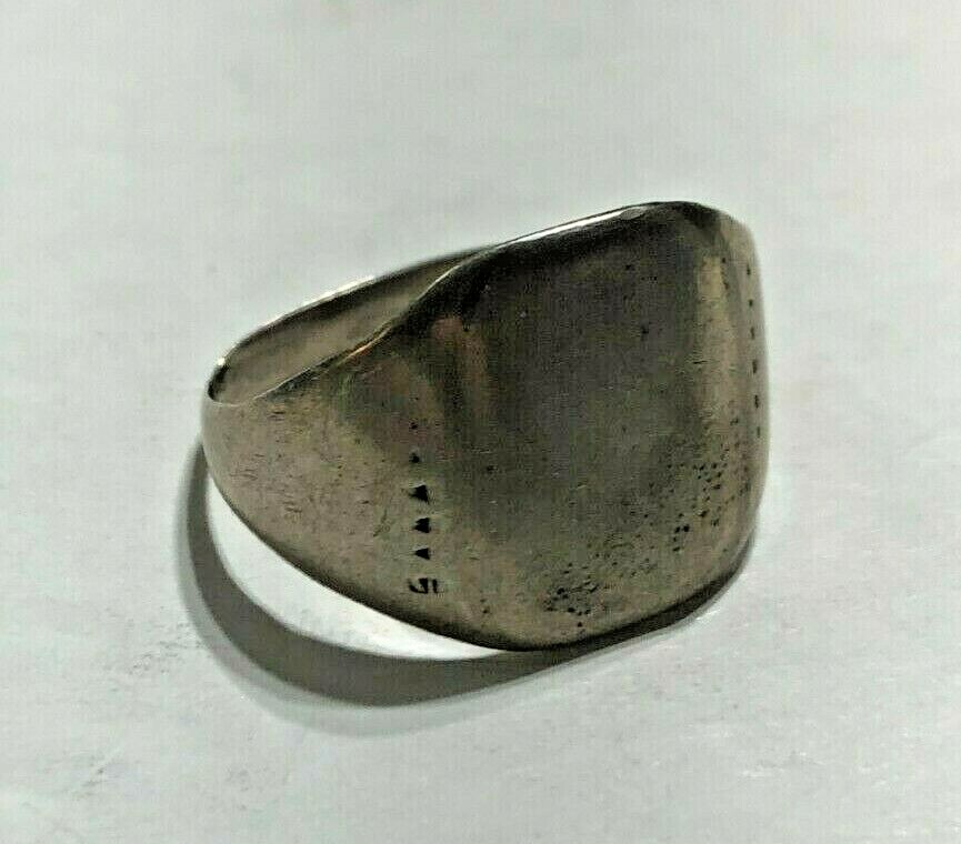 Plain Rectangle Shaped Ring Sterling Silver .925 … - image 1