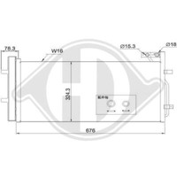 Diederichs DCC1561 Kondensator, Klimaanlage