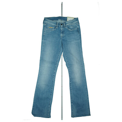 PEPE JEANS Chelsea Wmn stretch Hose Regular High W Straight Leg W26 L30 Blau NEU