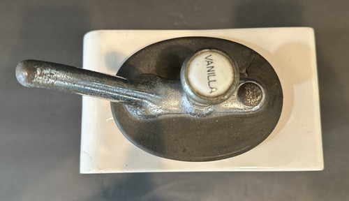Coca Cola Drugstore Ice Cream Shop Soda Fountain Syrup Dispenser Ceramic Vanilla - Picture 3 of 21