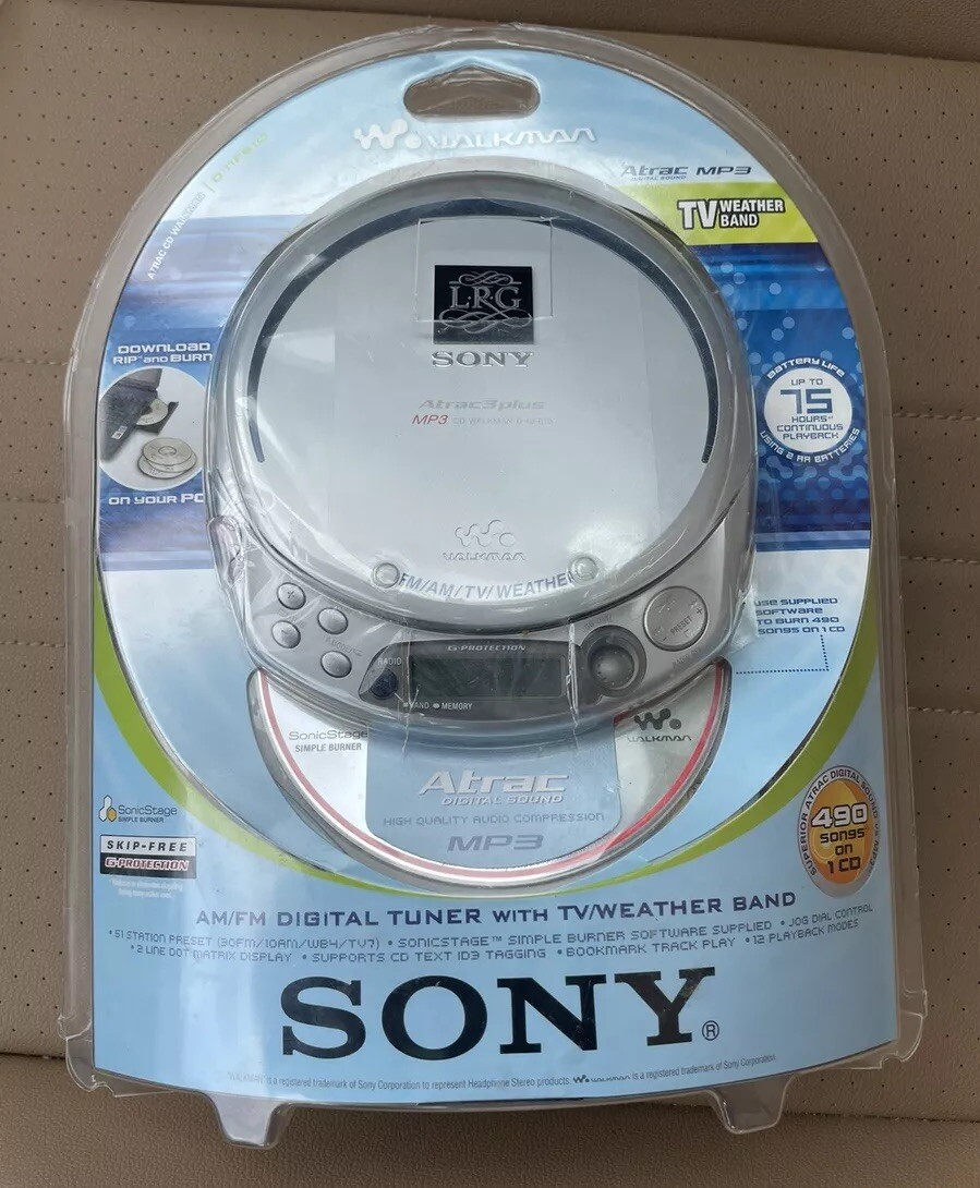 ミュージック DVD SONY WALKMAN PORTABLE CD PLAYER DNF-610 NIB SEALED | eBay