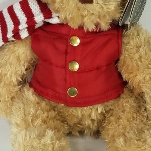 Neu mit Etikett FAO schwarzbraun 12 Zoll gefütterte Weste Teddybär Plüsch Stofftier 2018 - Bild 2 von 11