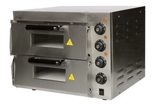 Commercial Twin Deck Pizza Oven 2x20" Electric 13amp plug