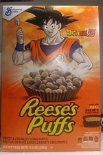 〽️Limited Edition General Mills Reese’s Puffs Dragonball Z Cereal Piccolo 11.5oz