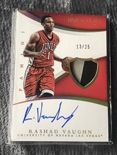 2015 Panini Immaculate Rashad Vaughn RPA RC Jersey Patch Auto Holo /25