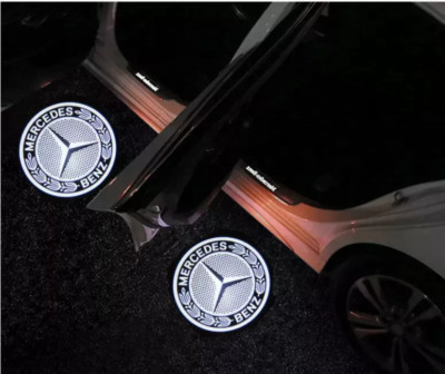 New 2x Ghost LED Door Step Courtesy Laser Light for Mercedes Benz C W203 01-2007