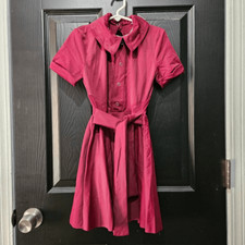 Weissman NWOT child medium dance costume maroon lyrical dress contemporary solo