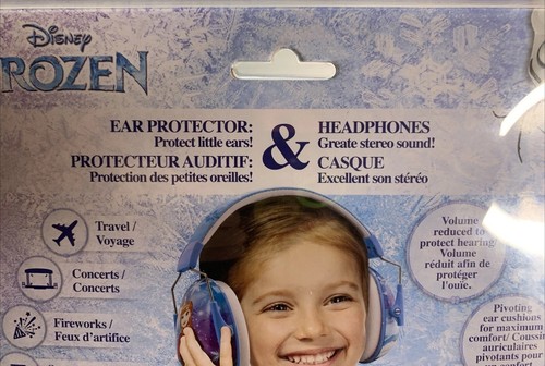 Disney FROZEN, proteggi orecchie e cuffie 2 in 1. Nuovo sigillato in fabbrica. - Foto 10 di 17