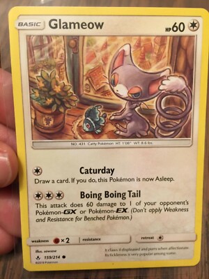 GLAMEOW 2019 BASIC POKEMON CARD - UNBROKEN BONDS - #159/214 - FREE  SHIPPING! WOW