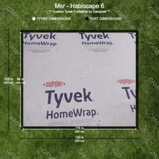 Tyvek Footprint for the Msr Habiscape 6 Tent