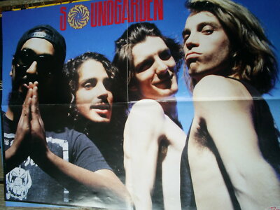 SOUNDGARDEN - Vintage 90's POSTER - A2 - GRUNGE ROCK CHRIS CORNELL RAR